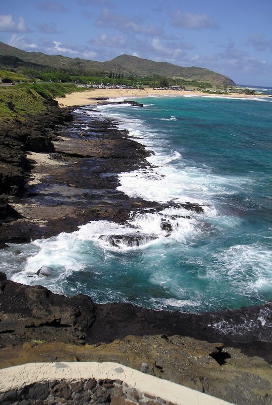 punkt widokowy na Wschodnim Wybrzezu Oahu