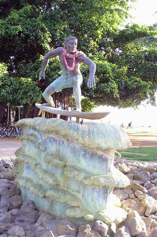 Pomnik surfera w Waikiki Beach
