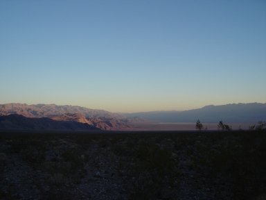 Death Valley- wchód słońca