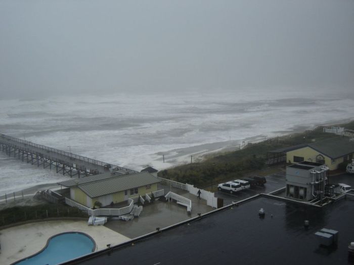 Atlantic Beach -podczas huraganu OPHELIA