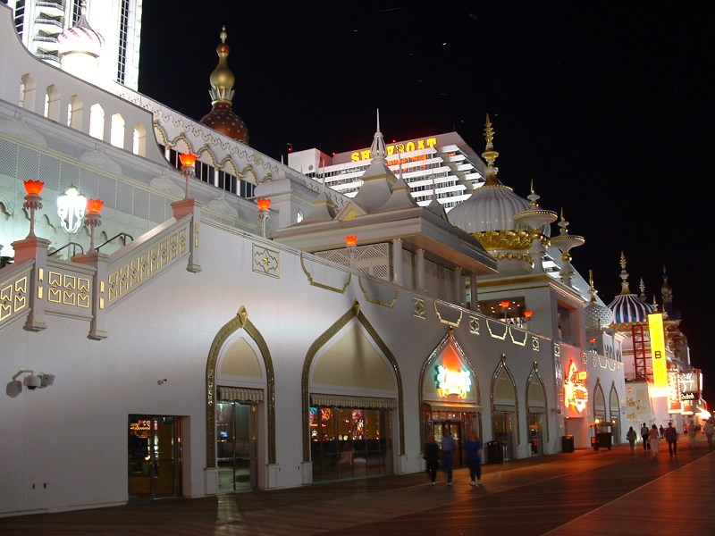 Kiczowate kasyno Taj Mahal w Atlantic City