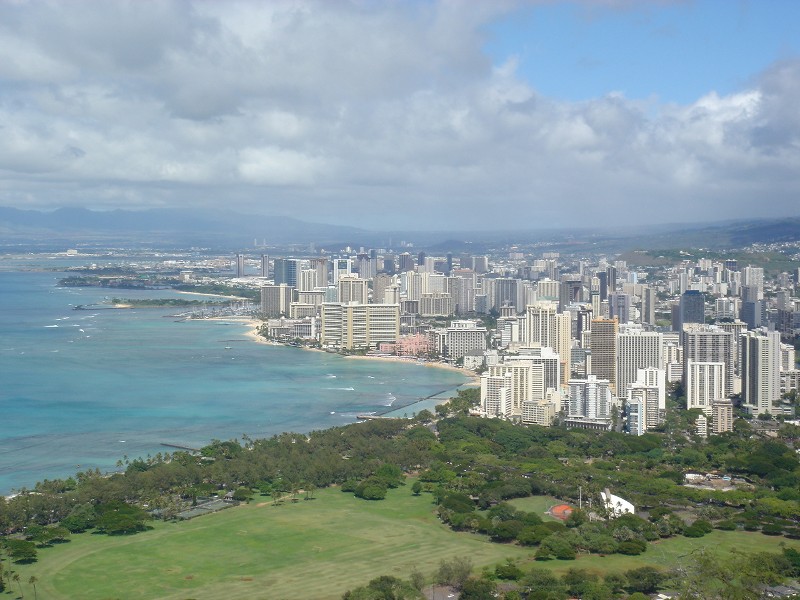 Widok na Waikiki