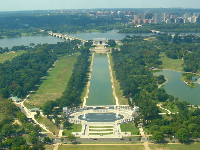 widok z Washington Monument
