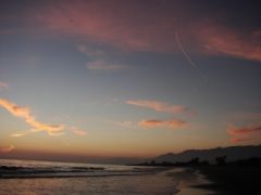 zachód słońca w Santa Barbara
