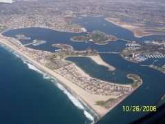 San Diego - plane view