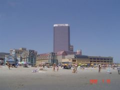 Plaża i kasyna w Atlantic City